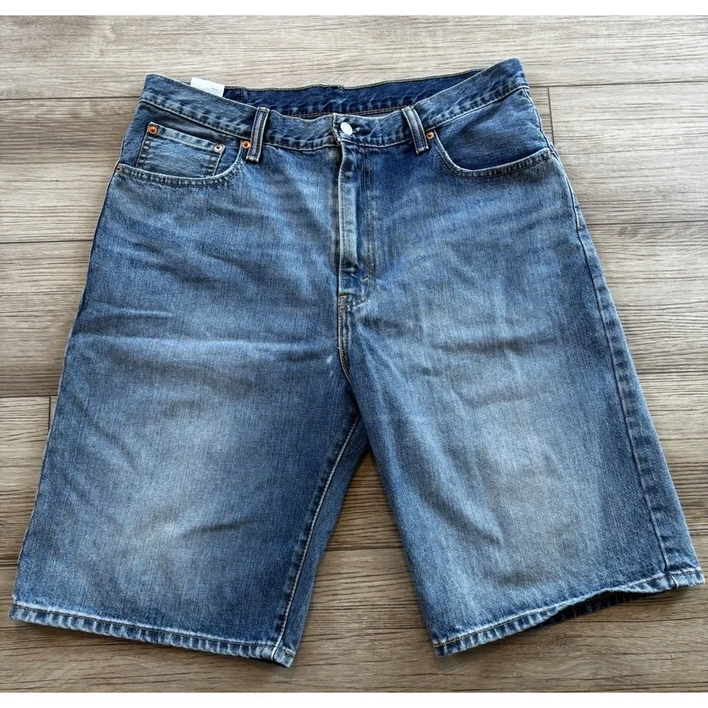 Levis Shorts Mens 36 569‎ Loose Straight Baggy Faded Comfort Casual Zip Y2K